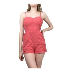 Abercrombie & Fitch Woman's Coral Romper Size Extra Large